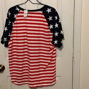 P J Patriotic  womens shirt sz XL/TG